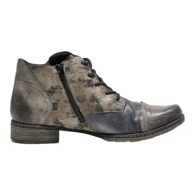 REMONTE Ankle Boots Grey Leather Womens UK 7