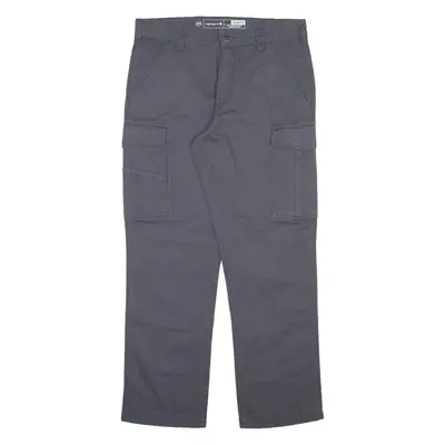 CARHARTT Cargo Mens Trousers Grey Relaxed Straight W33 L30