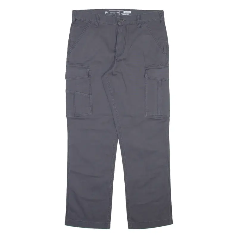 CARHARTT Cargo Mens Trousers Grey Relaxed Straight W33 L30
