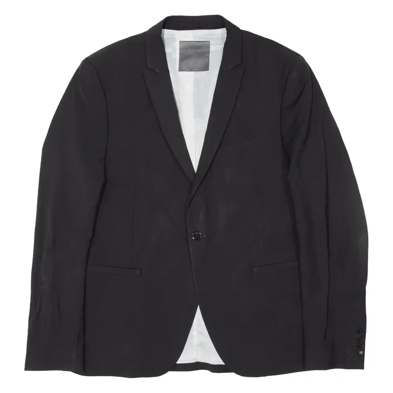 ZARA Man Blazer Jacket Black Mens M