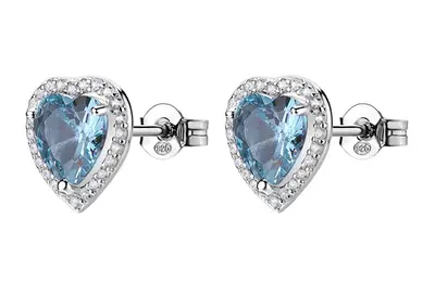 Brosway Orecchini A Cuore In Argento Fancy Cloud Light Blue Fcl127