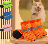 Dog shoes summer anti-slip breathable wear-resistant pet dog shoes soft sole won't fall off puppy foot protector