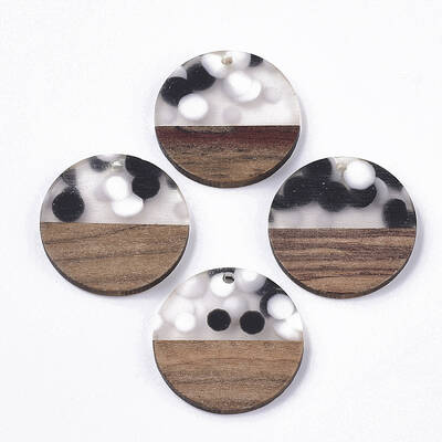 Resin & Walnut Wood Pendants