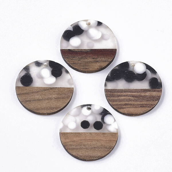 Resin & Walnut Wood Pendants