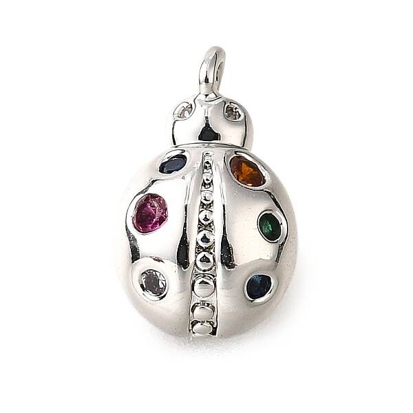 Brass Micro Pave Cubic Zirconia Pendants