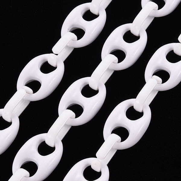 Handmade Opaque Acrylic Coffee Bean Chains