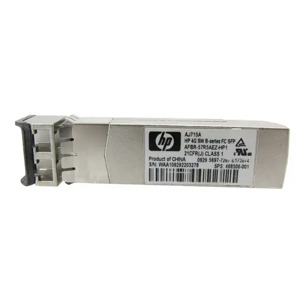 468506-001 HP B-Series 4Gb/s 4GBase-SW Multi-Mode Fibre 850nm 150m Fibre Channel Duplex LC Connector SFP Transceiver Module