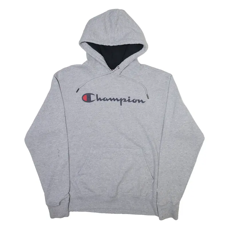 CHAMPION Mens Grey Hoodie M