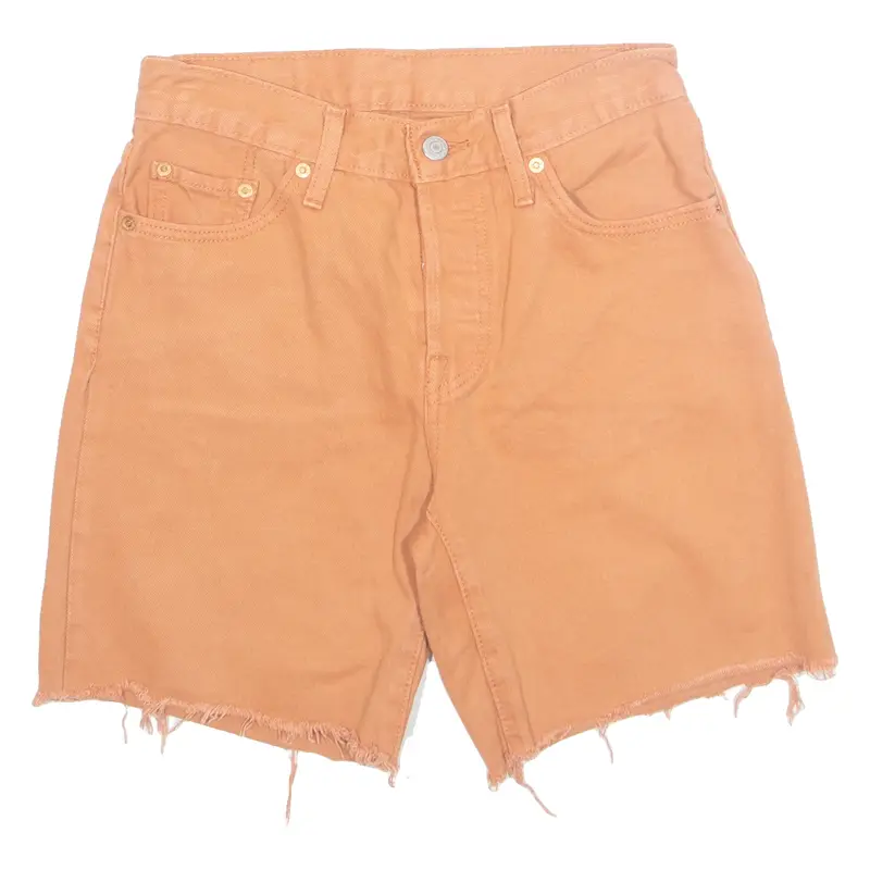 LEVI'S 502 Cut Off Mens Denim Shorts Orange S W28