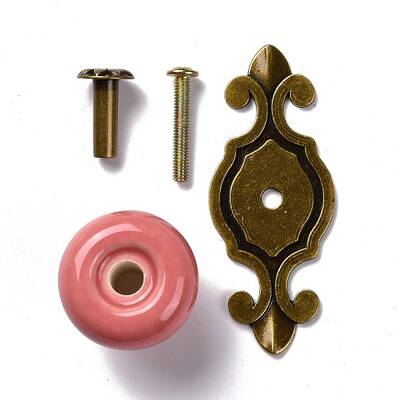 Round-shaped Porcelain Cabinet Door Knobs