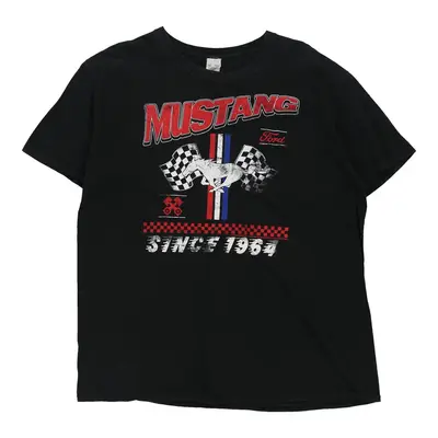 Mustang Gildan Nascar T-Shirt - XL Black Cotton