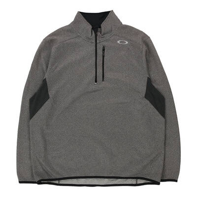 Oakley 1/4 Zip - 2XL Grey Polyester