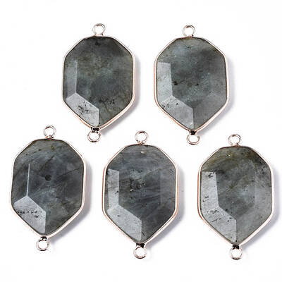 Natural Labradorite Links Connectors