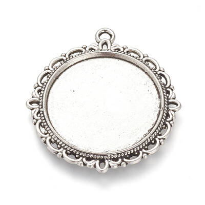 Tibetan Style Alloy Pendant Cabochon Settings