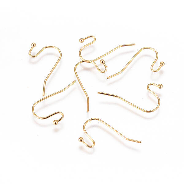 PVD Vacuum Plating 304 Stainless Steel Earring Hooks