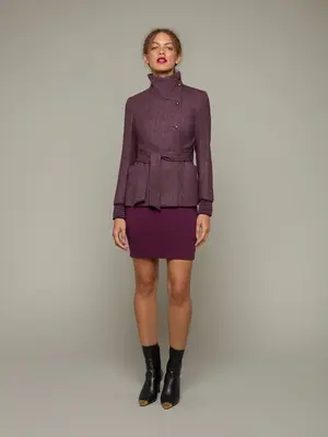 ALDER |  Wrap Tweed Jacket | Size: Heather / S