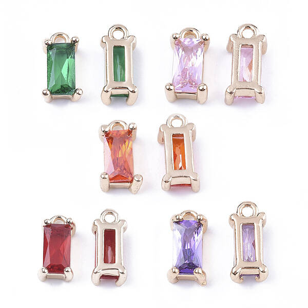 Transparent Glass Charms