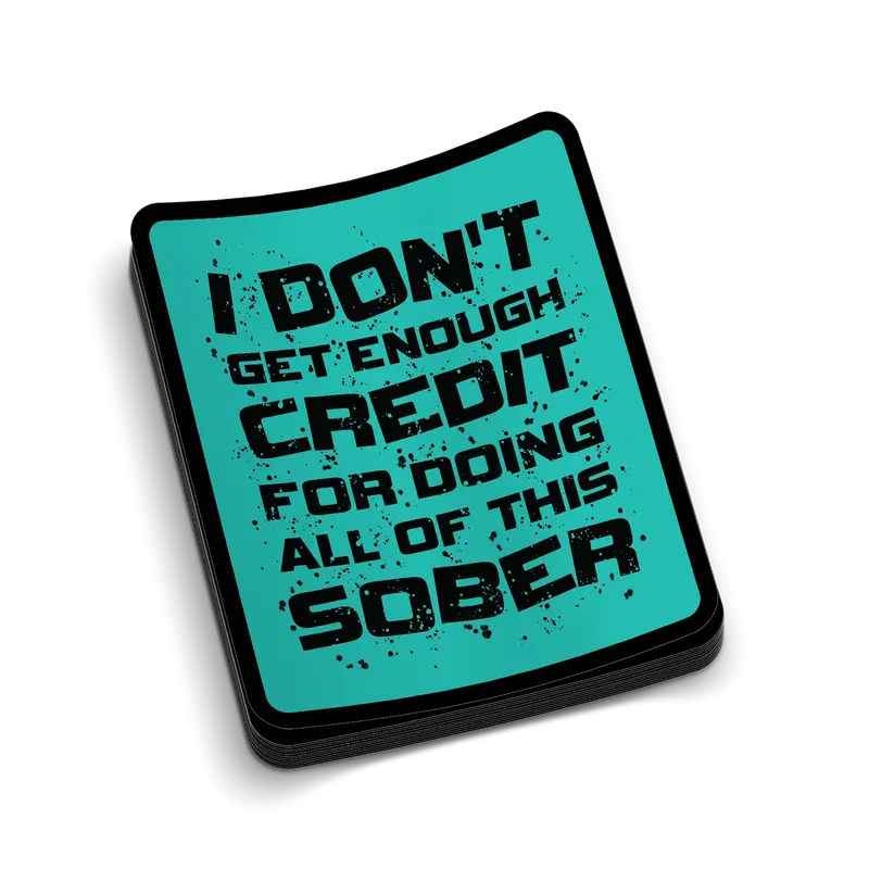 Sober Hard Hat Decal