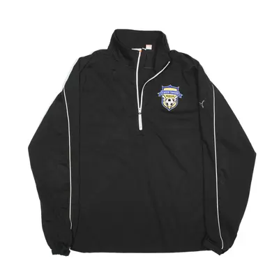 PUMA Franklin Township Soccer Club Sweatshirt Black 1/2 Zip Mens XL