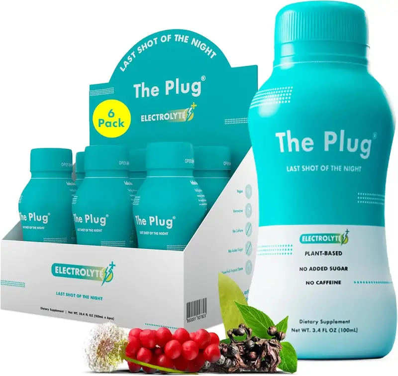 The Plug Liver Cleanse Detox & Repair Drink - Plant Based Herbal Electrolyte Drink for Gut & Cholesterol Support, Bloating Re...