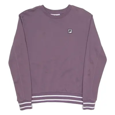 FILA Womens Sweatshirt Purple S