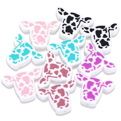 10Pcs 5 Colors Silicone Beads