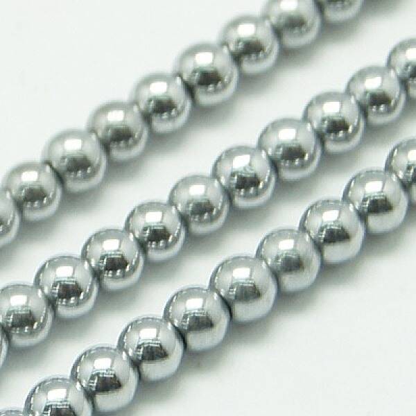 Non-magnetic Synthetic Hematite Beads Strands