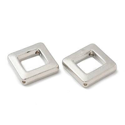 Alloy Hollow Rhombus Beads