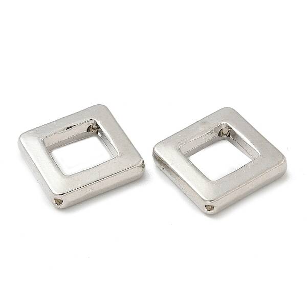 Alloy Hollow Rhombus Beads