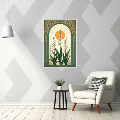 Floral Harmony in Golden Glow