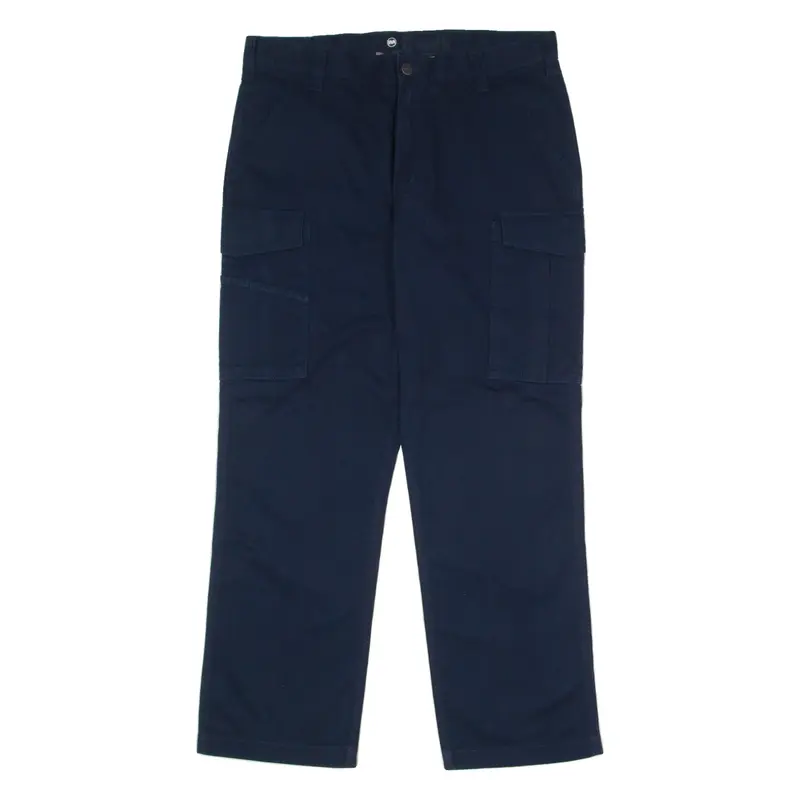 CARHARTT Cargo Workwear Mens Canvas Trousers Blue Relaxed Straight W36 L30