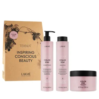 Lakmé Teknia Color Stay Pack 300 ml + 300 ml + 250 ml