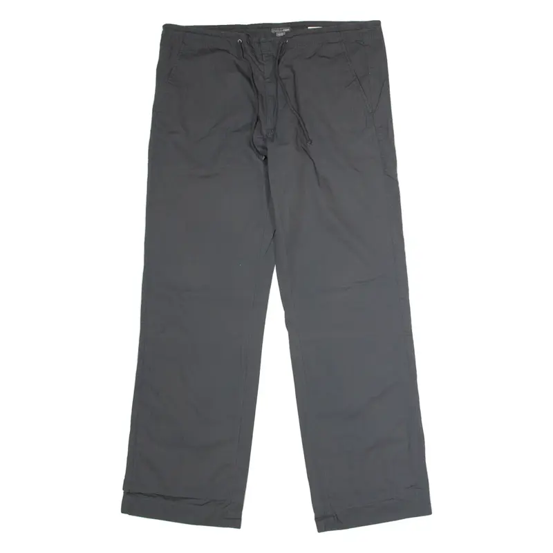 H&M Mens Trousers Grey Regular Wide-Leg W38 L36