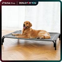 【VALUXE】Elevated Dog Bed for Large Dogs,Cooling Pet Cot with Breathable Mesh & Durable  Frame,Easy to Clean Raised Pet Ma...