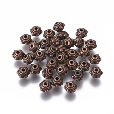 Tibetan Style Alloy Spacer Beads