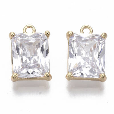 Brass Cubic Zirconia Charms