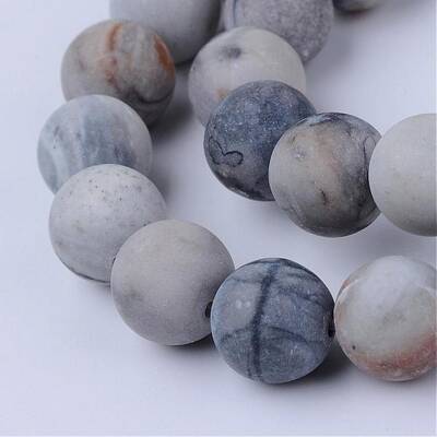 Natural Polychrome Jasper/Picasso Stone/Picasso Jasper Beads Strands