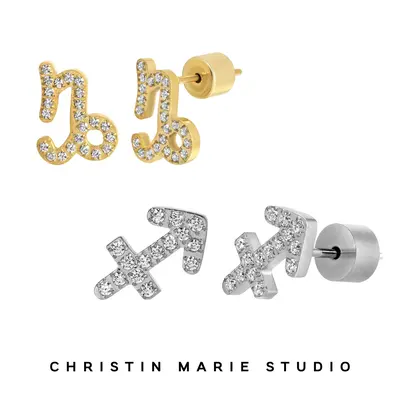 Zodiac Earrings (Unisex)