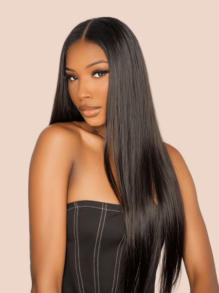 Straight Hair Lace Wig Pre-plucked 150% Density 4x0.75 Lace Part Wig