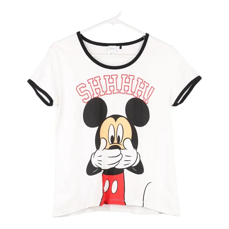 Disney Graphic T-Shirt - Medium White Cotton