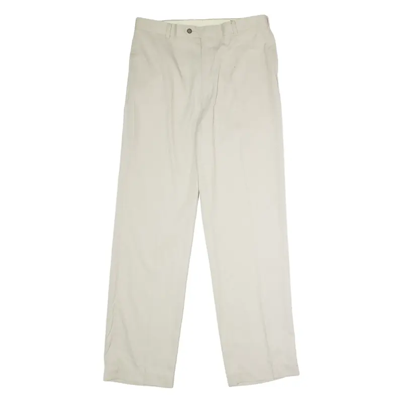 JACK NICKLAUS Performance Golf Chino Mens Trousers Beige Straight W34 L34