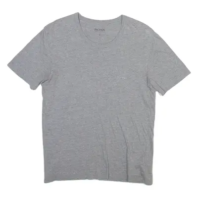BOSS HUGO BOSS Mens T-Shirt Grey Crew Neck M