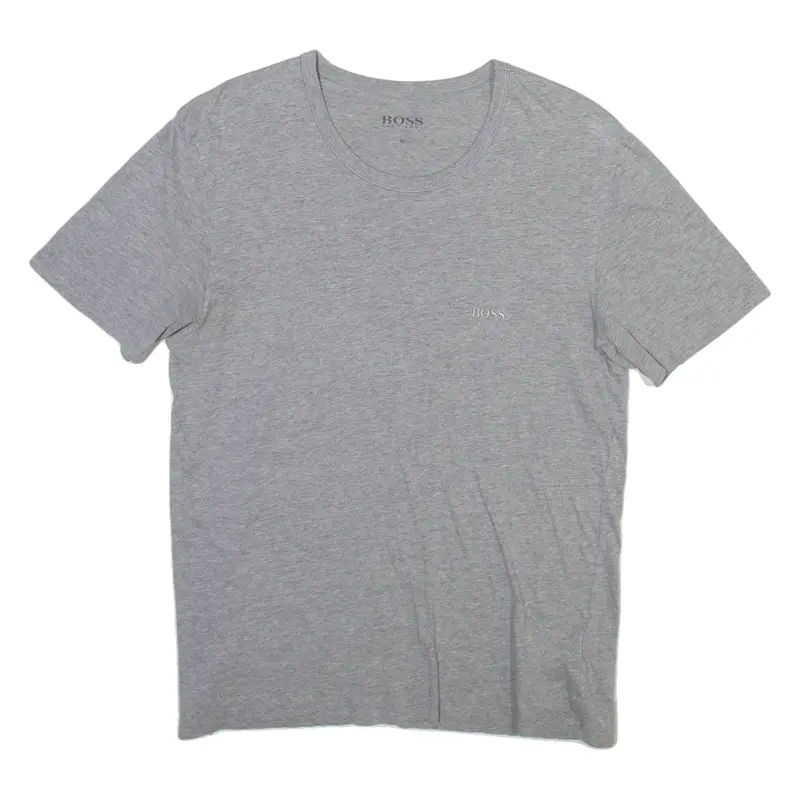 BOSS HUGO BOSS Mens T-Shirt Grey Crew Neck M