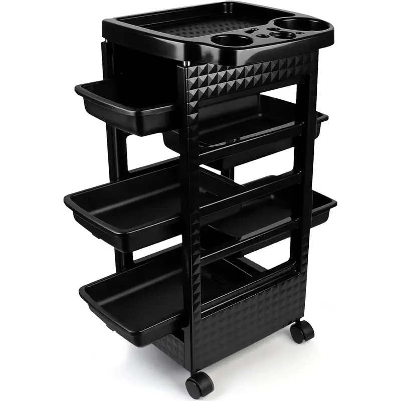 Beauty Salon Trolley Cart with5 Removable Drawers Salon Rolling Cart for Stylist,Multipurpose Beauty Cart,Hairstylist for Bea...