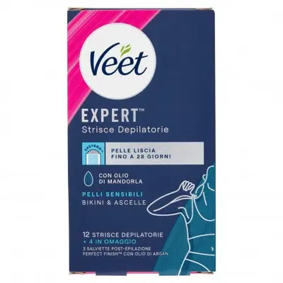 Veet Underarm And Bikini Strips Expert Sensitive Skin 16 Pieces