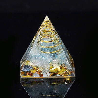 Orgonite Pyramid Resin Display Decorations