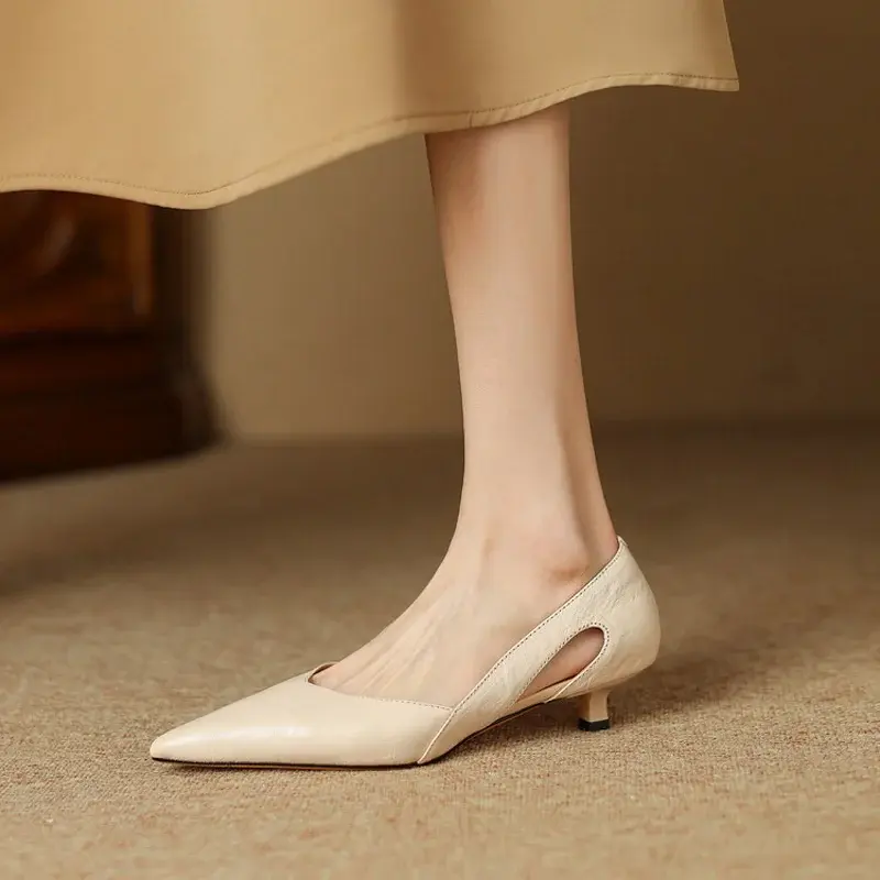CHIKO Gloria Pointy Toe Kitten Heels Pumps Shoes