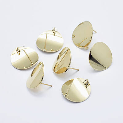 Brass Stud Earring Findings