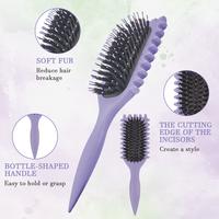 Curl Defining Brush for Curly Hair – Anti-Pull Detangler Comb for Men & Women, Defines Curls, Reduces Frizz, Separates Stra...