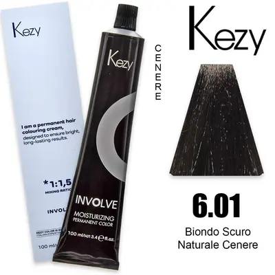 Kezy Involve Color 100 Ml Biondo Scuro Naturale Cenere 6.01